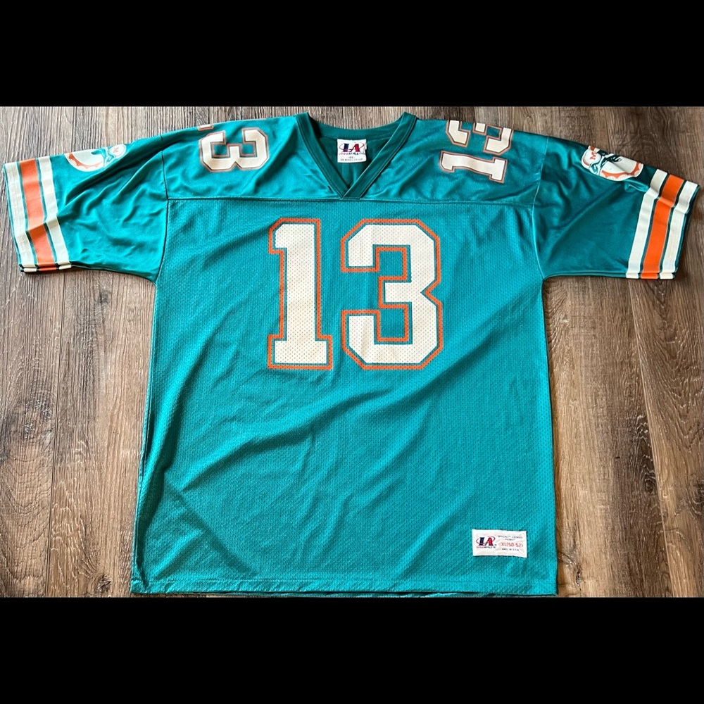 Vintage Logo Athletic Jersey DAN MARINO No. 13 MIAMI DOLPHINS size XL (50-52)